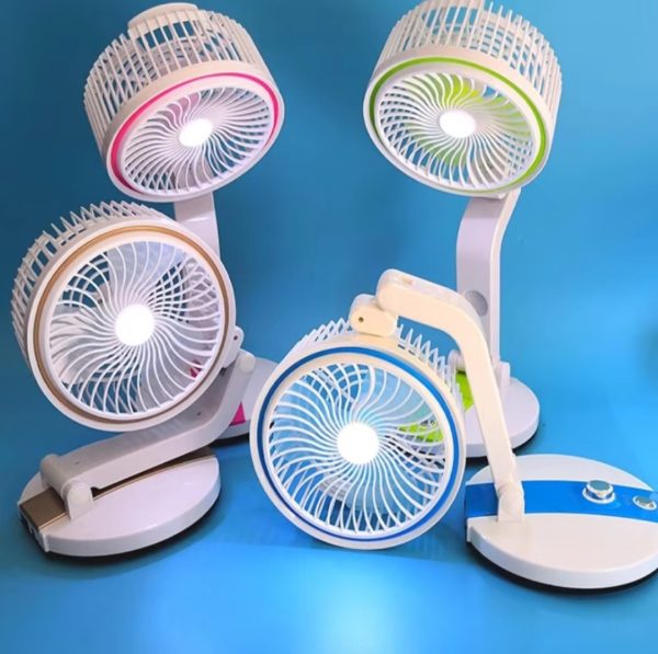 LR Rechargeable Folding LED Fan Light