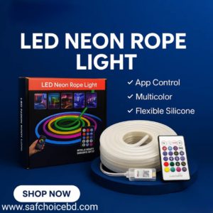 LED Neon Rope Light 16ft | App Controlled | Waterproof Flexible Strip Light for Home & Outdoor